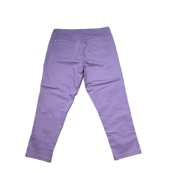 Cleo Petites every body purple  straight leg pants - Picture 11 of 11